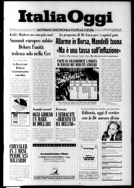 Italia oggi : quotidiano di economia finanza e politica